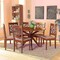 Baxton Studio Sadie Modern and Contemporary Grey Fabric and Walnut Brown Finished Wood 7-Piece Dining Set 176-10543-10893-Zoro - alternate 7
